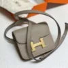 Hermes Constance Mini Cross Body Bag Epsom Leather Gold H28421