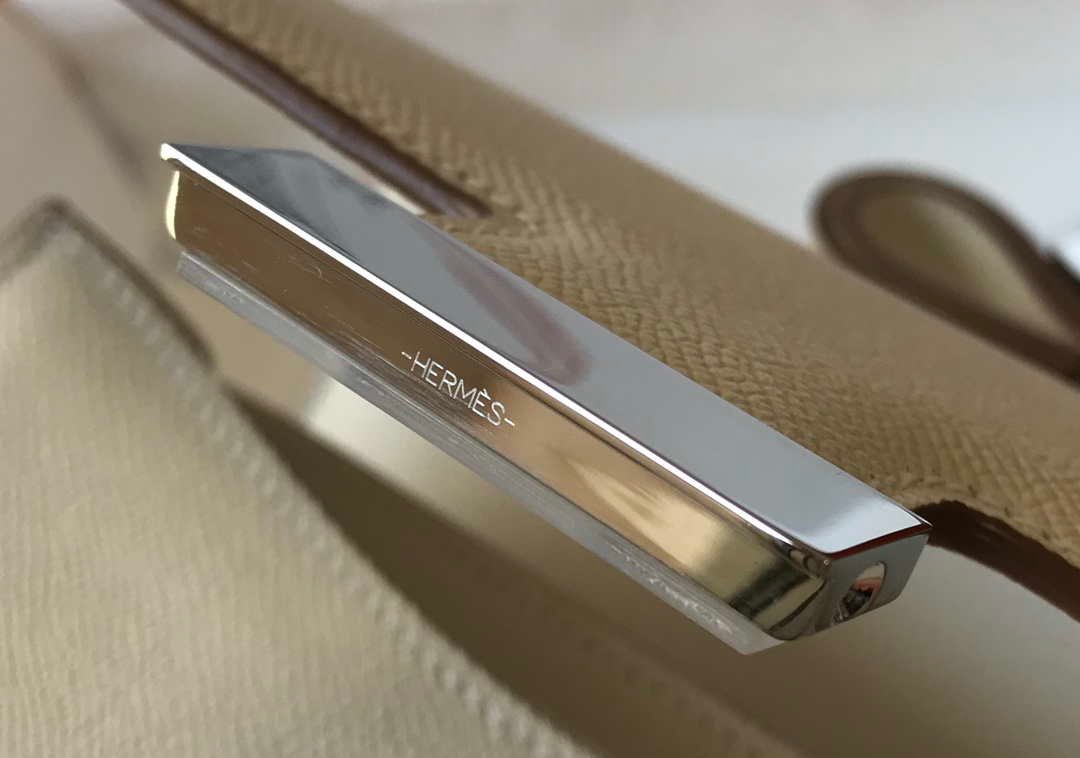Hermes Constance Shoulder Bags Epsom Leather Silver H28419