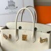 Hermes Birkin Designer Tote Bag Epsom Leather 28355 White
