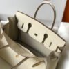 Hermes Birkin Designer Tote Bag Epsom Leather 28355 White