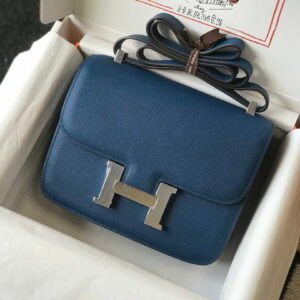 Hermes Kelly Danse 22cm Leather Bag 20354 Dark Green