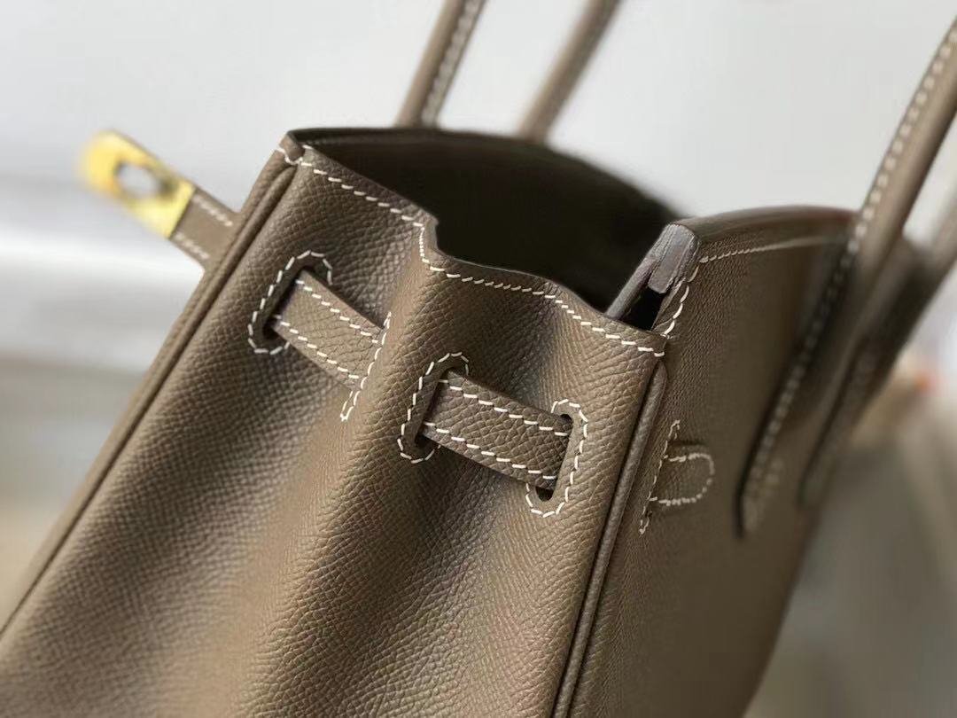 Hermes Birkin Handbags Designer Hermes Bag Epsom Leather 28522 Elephant Grey