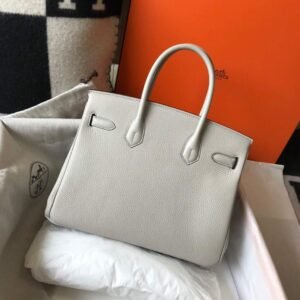 Hermes Birkin Designer Tote Bag Togo Leather 28347 Apricot