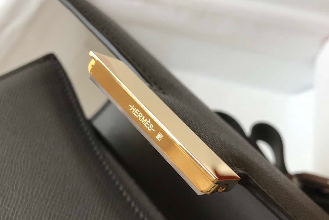 Hermes Constance Cross Body Bag Epsom Leather Gold H28402