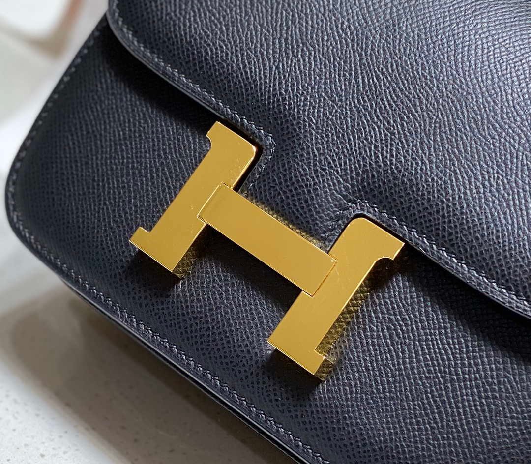 Hermes Constance Cross Body Bag Epsom Leather Gold H28401