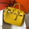 Hermes Birkin Designer Tote Bag Togo Leather 28338 Yellow