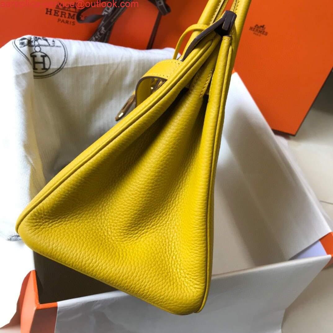 Hermes Birkin Designer Tote Bag Togo Leather 28338 Yellow