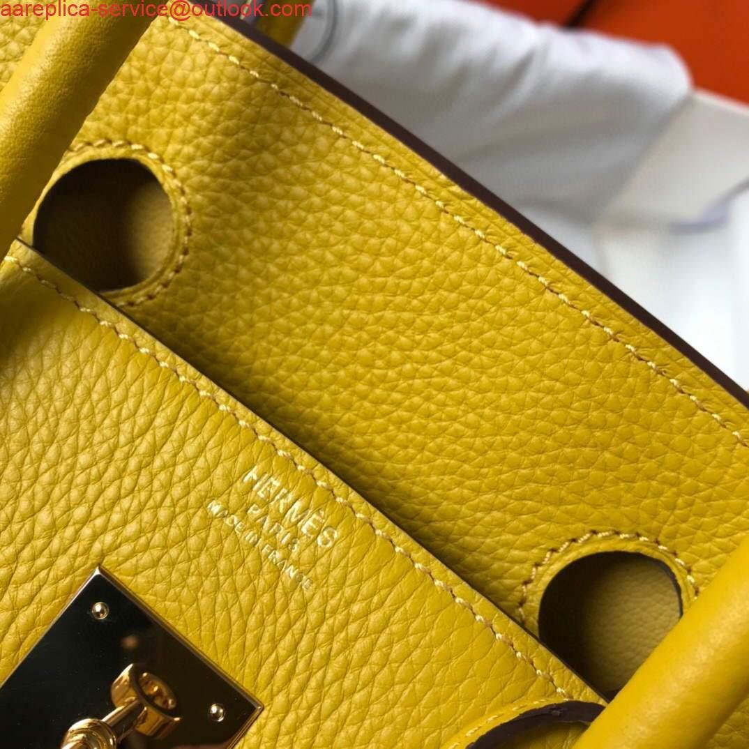 Hermes Birkin Designer Tote Bag Togo Leather 28338 Yellow