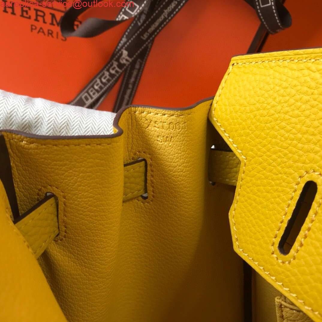 Hermes Birkin Designer Tote Bag Togo Leather 28338 Yellow