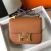 Hermes H082060 Constance Slim Wallet Epsom calfskin Brown