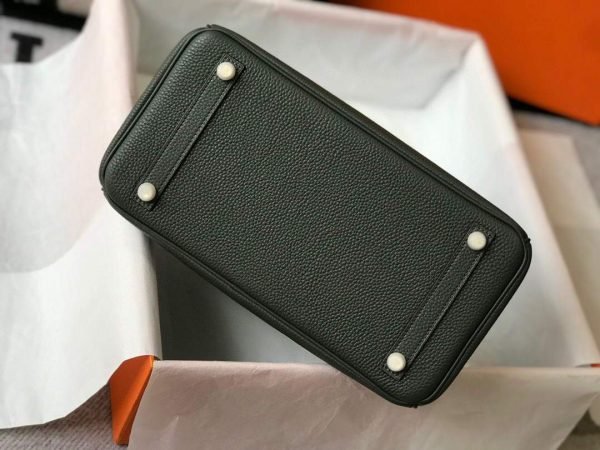 Replica Hermes Birkin Designer Tote Bag Togo Leather 28337 Dark Green
