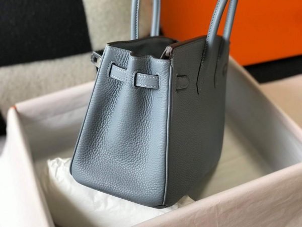 Hermes Birkin Designer Tote Bag Togo Leather 28335 Light Blue