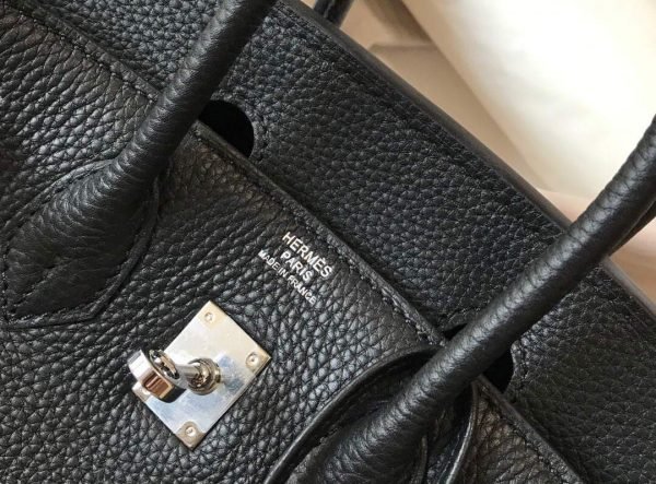 Replica Hermes Birkin Designer Tote Bag Togo Leather 28334 Black