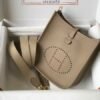 Replica Hermes Evelyne Bag Designer Hermes Mini Crossbody Bag 20382 Gold Buckle Kakhi