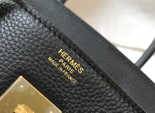 Replica Hermes Birkin Designer Tote Bag Togo Leather 28334 Black