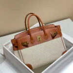 Hermes Birkin Tote Bag Swift leather with canvas 285899
