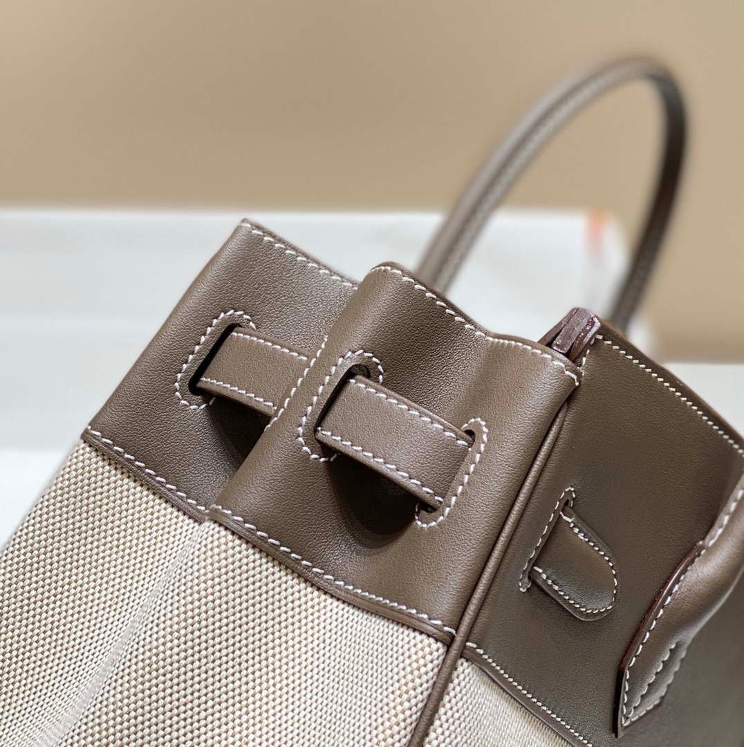 Hermes Birkin Tote Bag Swift leather with canvas 285902