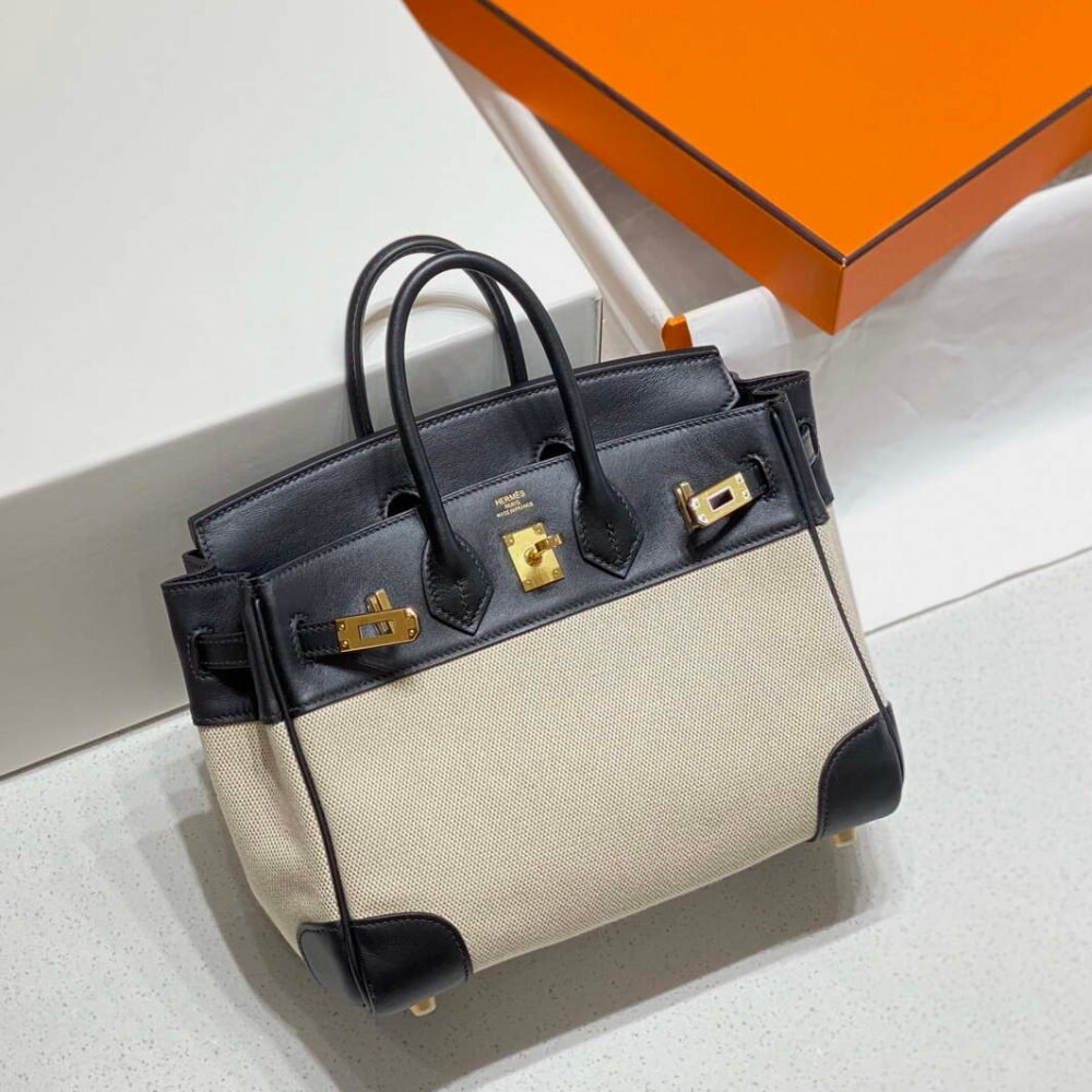 Hermes Birkin Tote Bag Swift leather with canvas 285901