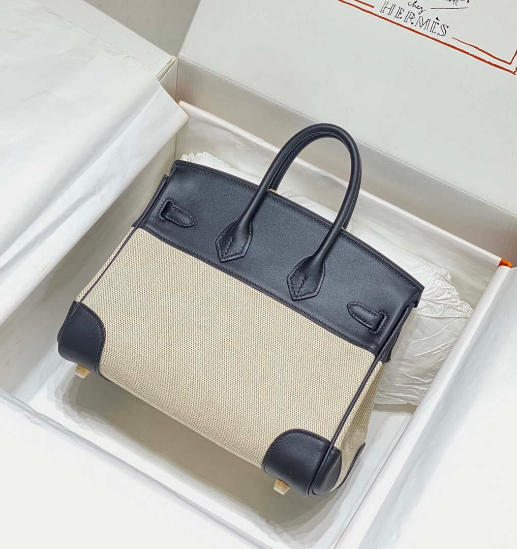 Hermes Birkin Tote Bag Swift leather with canvas 285901