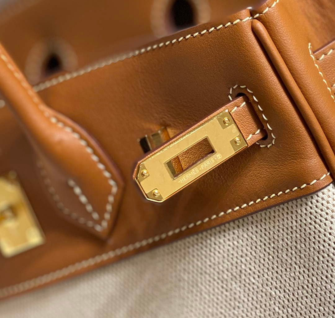 Hermes Birkin Tote Bag Swift leather with canvas 285899