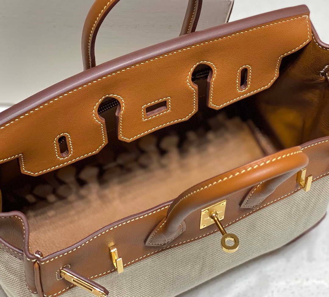 Hermes Birkin Tote Bag Swift leather with canvas 285899
