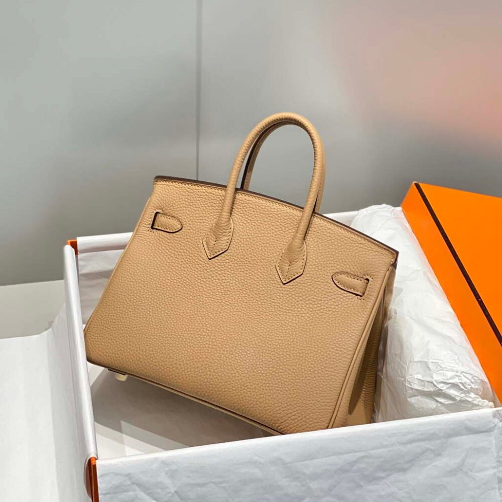 Hermes Birkin Designer Tote Bag Togo Leather 28567 Camel