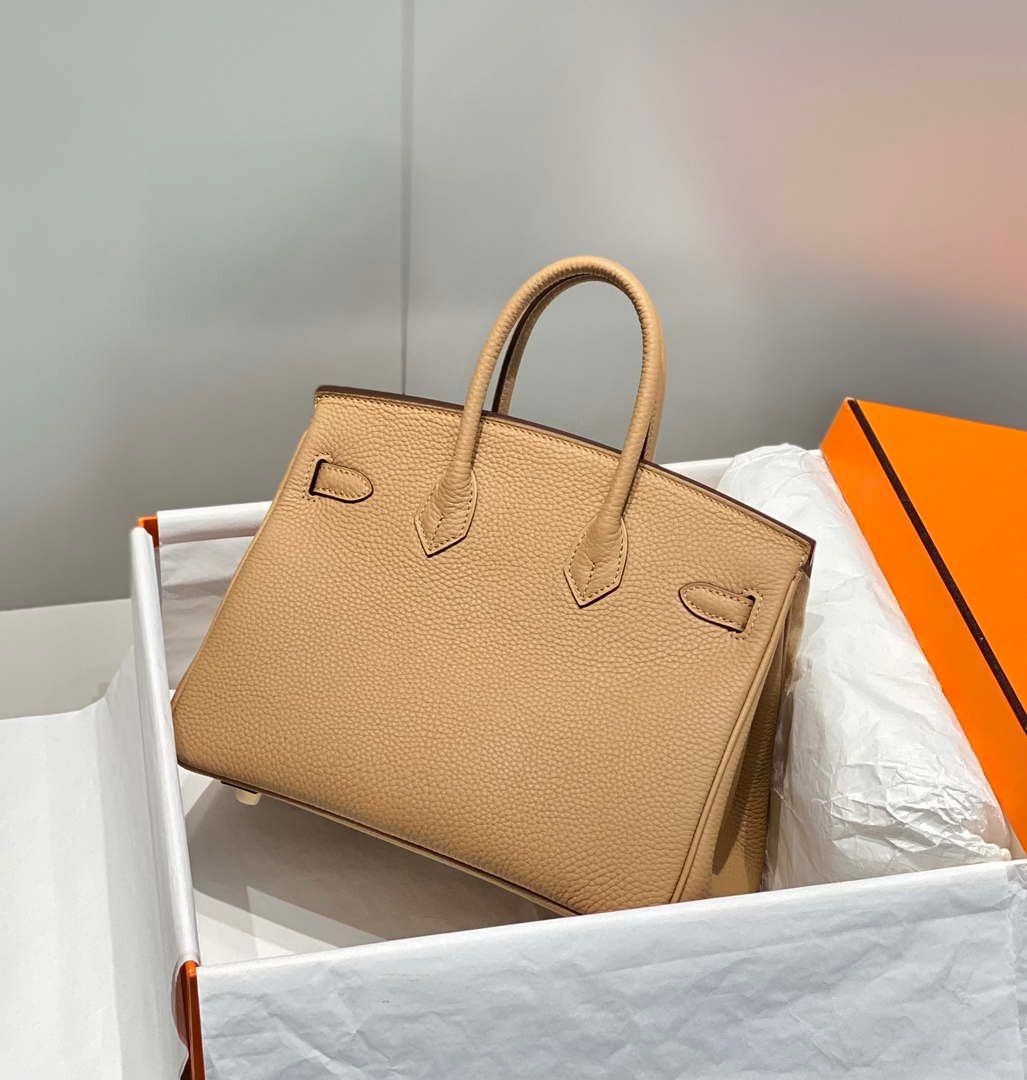 Hermes Birkin Designer Tote Bag Togo Leather 28567 Camel