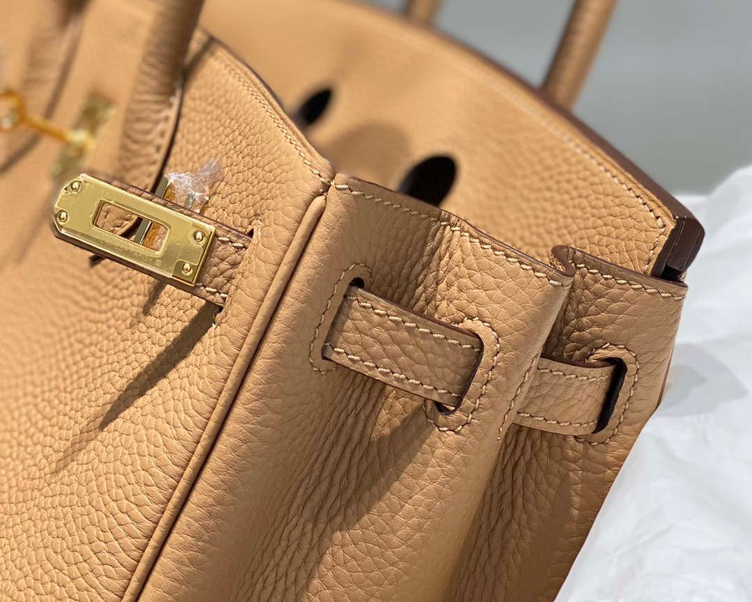 Hermes Birkin Designer Tote Bag Togo Leather 28567 Camel