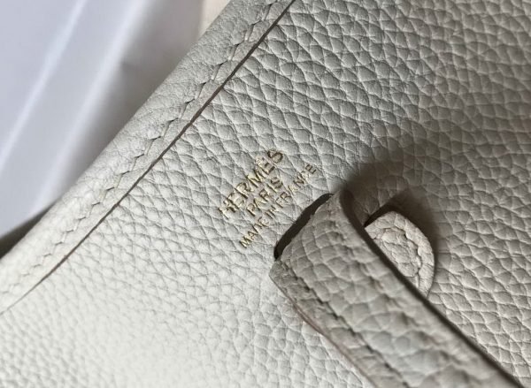 Replica Hermes Evelyne Bag Designer Hermes Mini Crossbody Bag 20396 Gold Buckle Beige