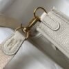 Replica Hermes Evelyne Bag Designer Hermes Mini Crossbody Bag 20396 Gold Buckle Beige