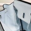 Hermes Birkin Designer Tote Bag Togo Leather 28566 Blue Pale