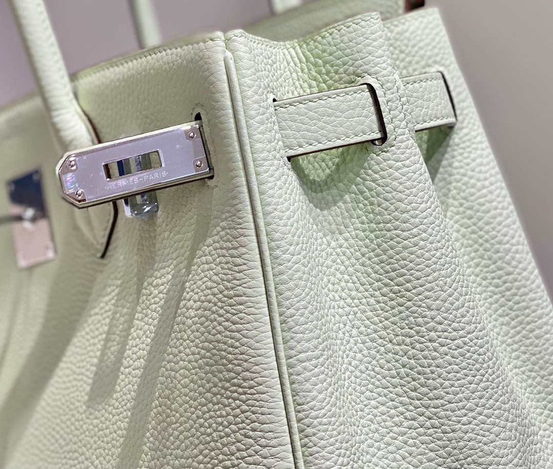 Hermes Birkin Designer Tote Bag Togo Leather 28565 bubble green