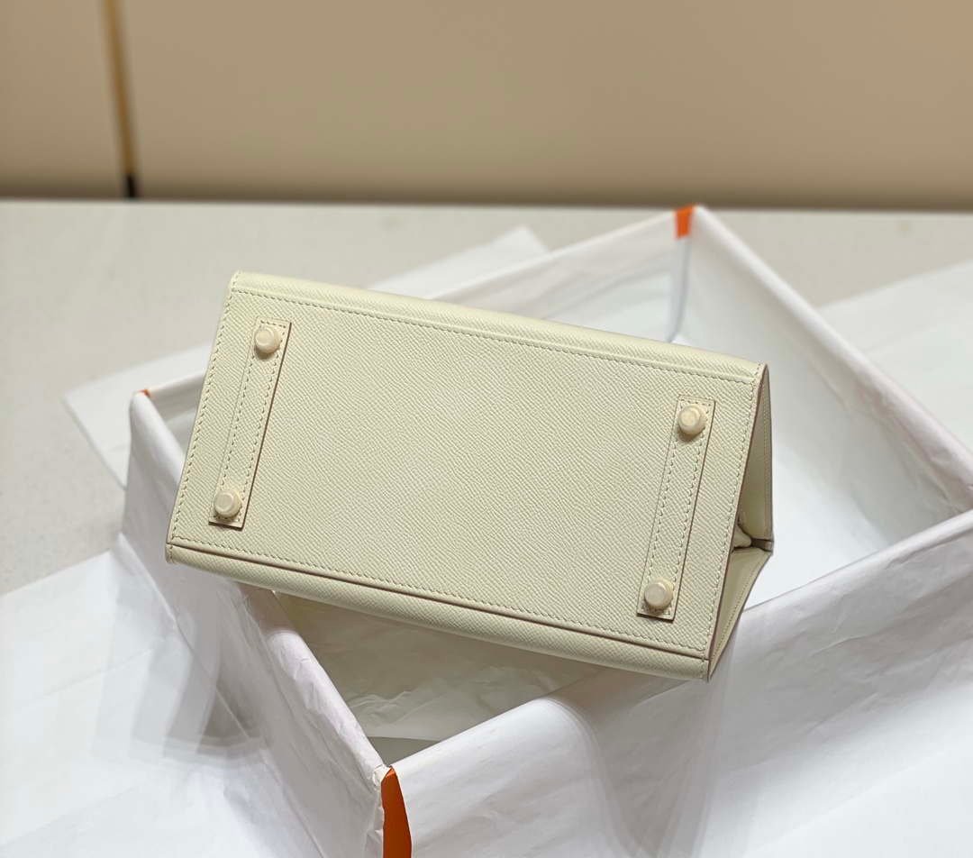 Hermes Birkin Designer Tote Bag Epsom Leather 28388 Milkshake white