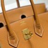 Hermes Birkin Designer Tote Bag Epsom Leather 28371 Golden brown