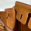 Hermes Birkin Designer Tote Bag Epsom Leather 28371 Golden brown