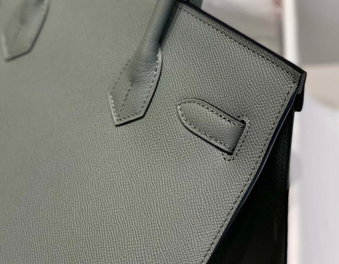 Hermes Birkin Designer Tote Bag Epsom Leather 28370 Almond Green
