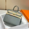 Hermes Birkin Designer Tote Bag Epsom Leather 28370 Almond Green