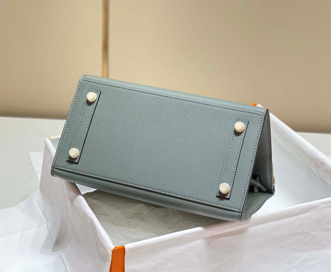 Hermes Birkin Designer Tote Bag Epsom Leather 28370 Almond Green