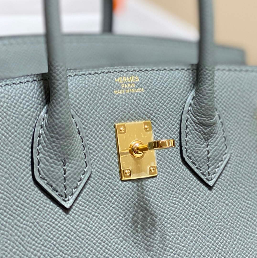 Hermes Birkin Designer Tote Bag Epsom Leather 28370 Almond Green