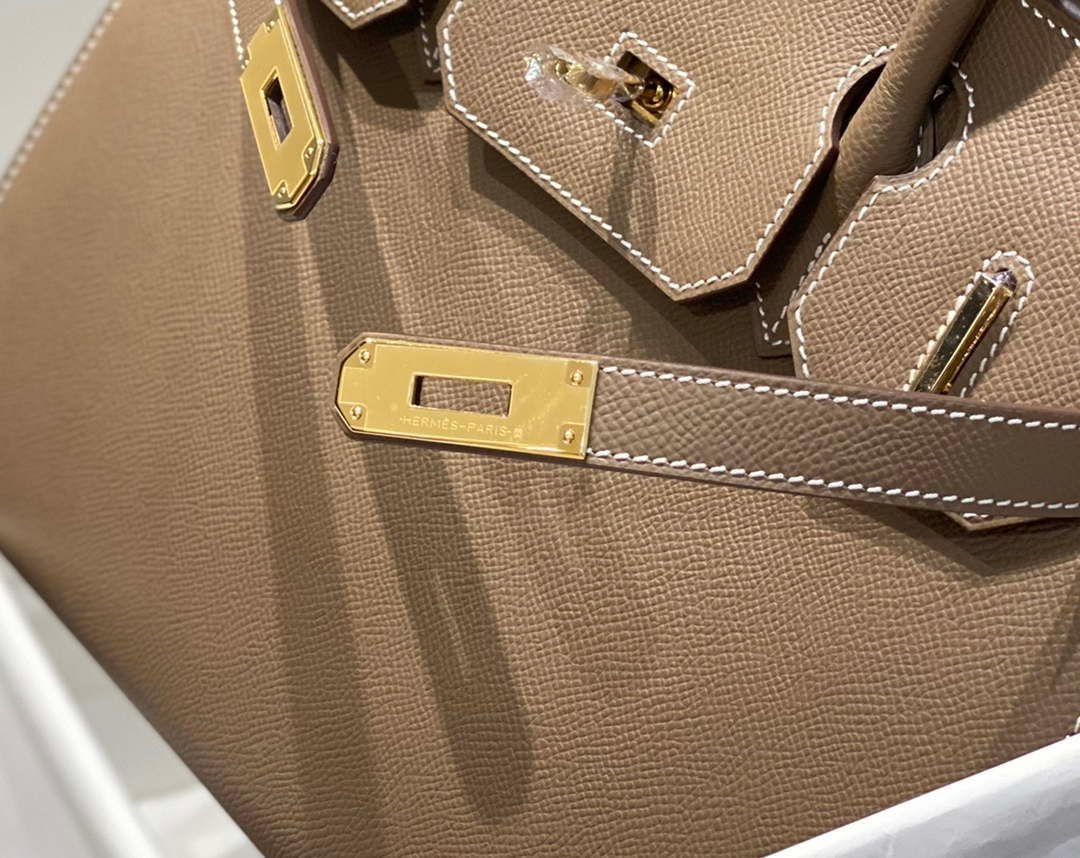 Replica Hermes Birkin Designer Tote Bag Epsom Leather 28369 elephant Gray