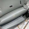 Replica Hermes 316413 Jyspiere Leather Hermes bags Gray h900920
