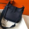 Hermes H083435 Evelyne III 29 Shoulder Bag Silver Hardware Navy Blue