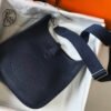 Hermes H083435 Evelyne III 29 Shoulder Bag Silver Hardware Navy Blue