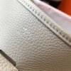 Hermes H083435 Evelyne III 29 Shoulder Bag Silver Hardware White Gray