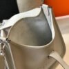 Hermes H083435 Evelyne III 29 Shoulder Bag Silver Hardware White Gray