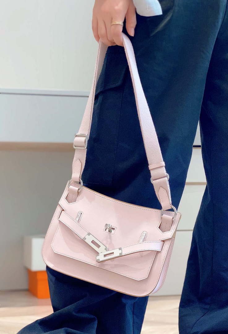 Hermes 316413 Jyspiere Leather Hermes bags Pink H900916