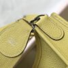 Replica Hermes H083435 Evelyne III 29 Shoulder Bag Silver Hardware Lemon Yellow
