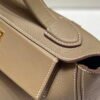 Hermes Kelly 2424 Leather 29cm H230267 Elephant gray Shoulder bag