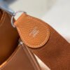 Hermes H083435 Evelyne III 29 Shoulder Bag Silver Hardware Tan