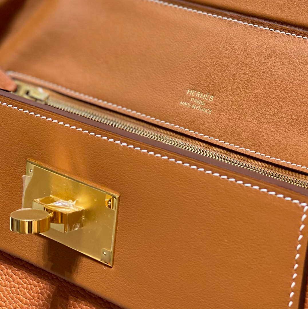 Hermes Kelly 2424 Leather 29cm H230267 Brown Shoulder bag